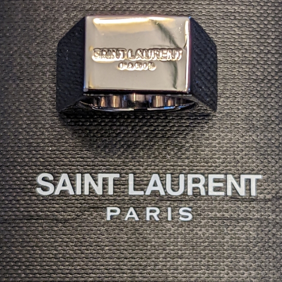 NWT YSL Red Color Block Ring, sz 6 - Picture 2 of 6